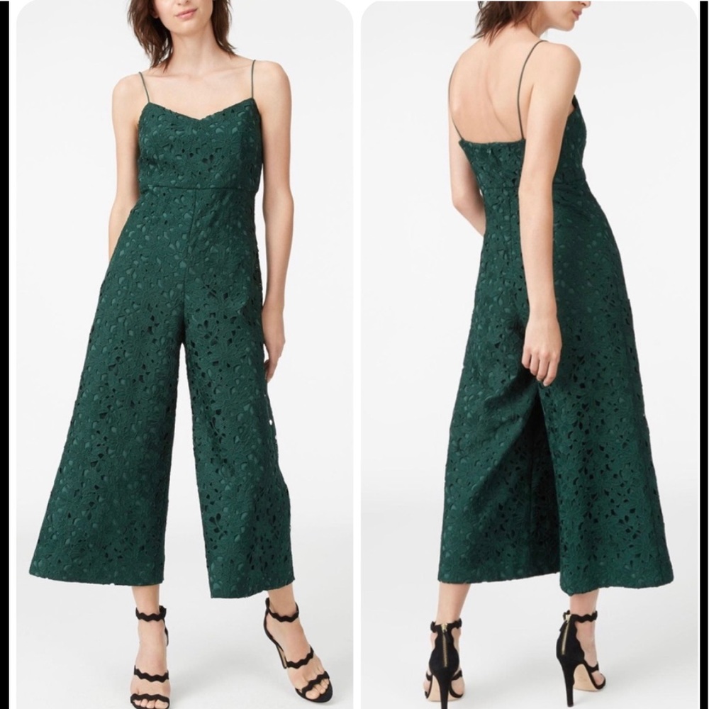 • Club Monaco • SamSarah Lace Jumpsuit in Eucalyptus • SZ 4 • Retail $289